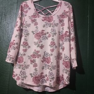 No Boundaries Floral Pink Women's Top